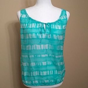 5 for $20! LOFT silk blend tie-dye look sleeveless bl…